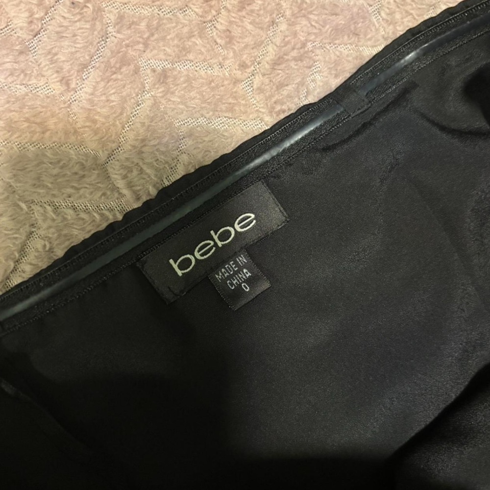 Bebe Classic Black Strapless Jumpsuit